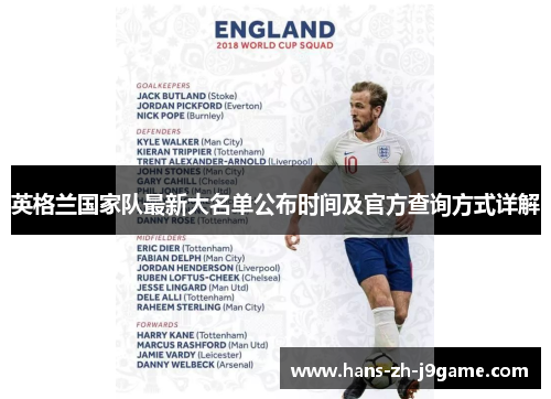 英格兰国家队最新大名单公布时间及官方查询方式详解